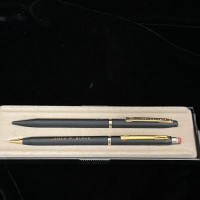 TWO PEN AND PENCIL SET