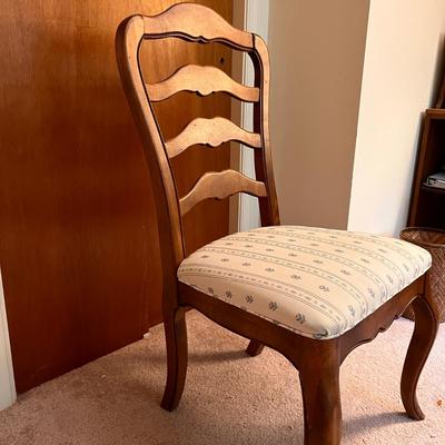 Vintage Ethan Allen Country French Ladderback Dining Chair