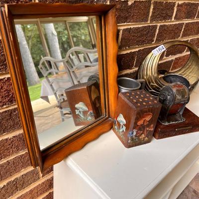 Mixed Vintage Decor Lot + Mirror
