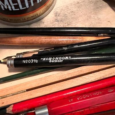 Vintage Artist Instruments Lot - Koh-I-Noor, Conte A Paris