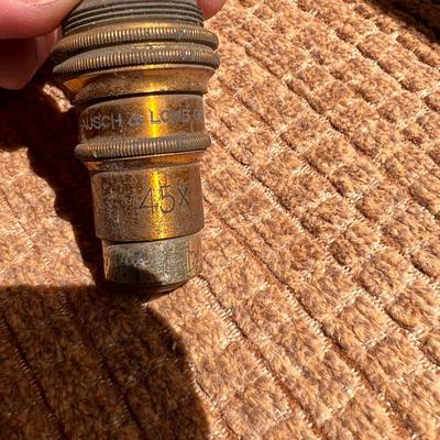 Mixed Vintage Lot - Cenco Magnets, Bausch & Lomb Microscope Lenses