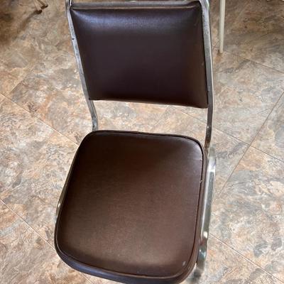 Large Table Vintage Chairs Set