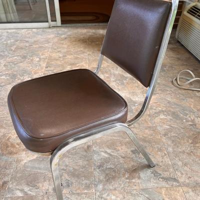 Large Table Vintage Chairs Set