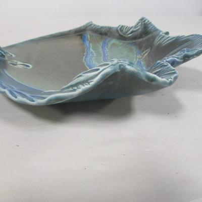 Handmade Fish Pottery Dish Signed By Artist