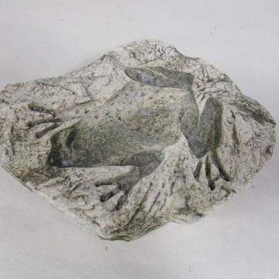 Frog Imprint in Stone Art Piece