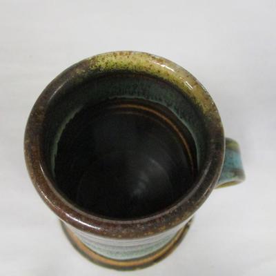 Handmade Pottery Cup Marked