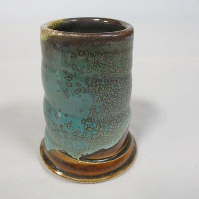 Handmade Pottery Cup Marked