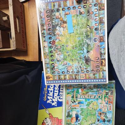 Vintage Mickey game and puzzles