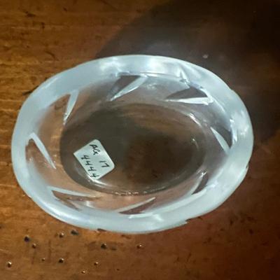Lalique 3â€ long Oval Salt