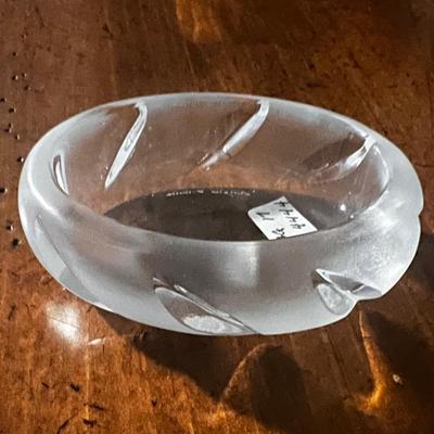 Lalique 3â€ long Oval Salt