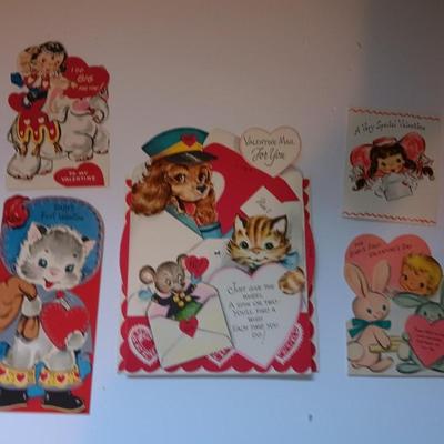 Vintage Valentines Day cards - Gibson - Hallmark and others