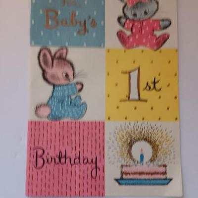 Vintage Baby's 1st cards - Hallmark - Gibson - American Greeting and others