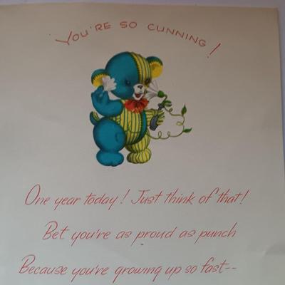Vintage Baby's 1st cards - Hallmark - Gibson - American Greeting and others
