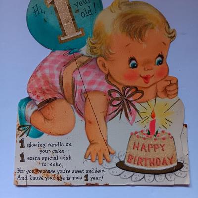 Vintage Baby's 1st cards - Hallmark - Gibson - American Greeting and others