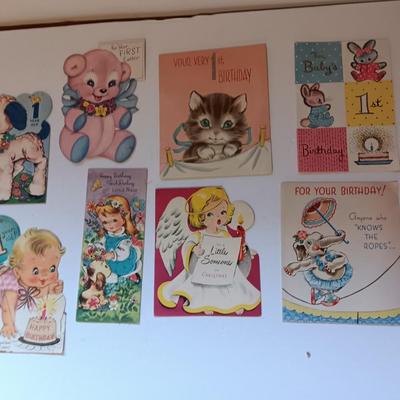 Vintage Baby's 1st cards - Hallmark - Gibson - American Greeting and others