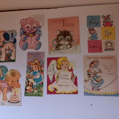 Vintage Baby's 1st cards - Hallmark - Gibson - American Greeting and others