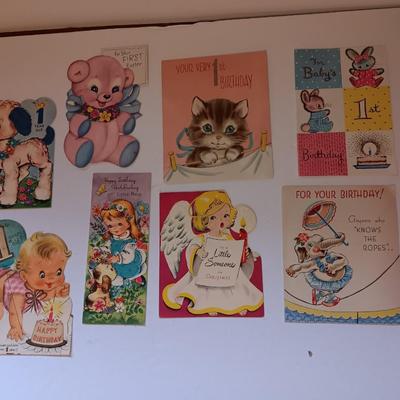 Vintage Baby's 1st cards - Hallmark - Gibson - American Greeting and others