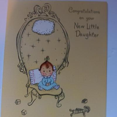 Vintage Welcome Baby cards - Hallmark - Gibson - American Greeting and others (1)