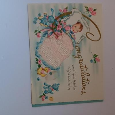 Vintage Welcome Baby cards - Hallmark - Gibson - American Greeting and others (1)