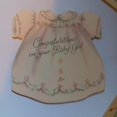 Vintage Welcome Baby cards - Hallmark - Gibson - American Greeting and others (1)