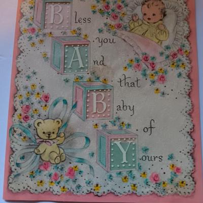 Vintage Welcome Baby cards - Hallmark - Gibson - American Greeting and others (1)