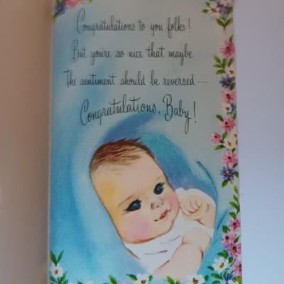 Vintage Welcome Baby cards - Hallmark - Gibson - American Greeting and others (1)
