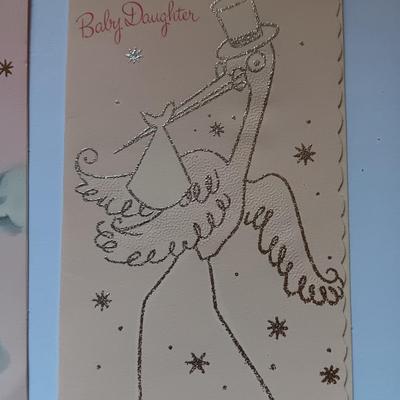 Vintage Welcome! Baby cards - Hallmark - Gibson - American Greeting -(2)