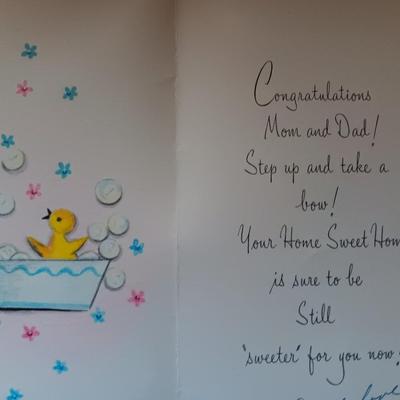 Vintage Welcome! Baby cards - Hallmark - Gibson - American Greeting -(2)