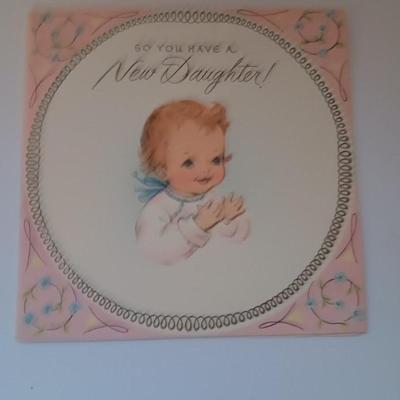Vintage Welcome! Baby cards - Hallmark - Gibson - American Greeting -(2)