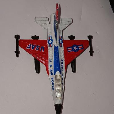 Four vintage Metal toy Airplanes Matchbox - Zee Zylmex -