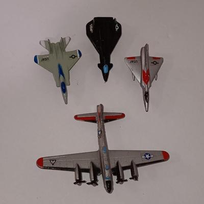 Four vintage Metal toy Airplanes  - Tootsietoy