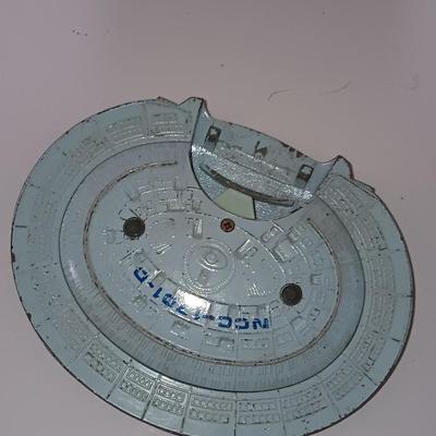 3 vintage metal Star Trek Starship Enterprise