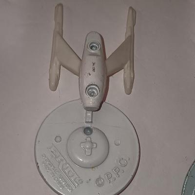 3 vintage metal Star Trek Starship Enterprise