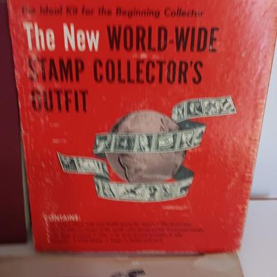 The New World-wide Stamp Collector's Outfit with Stamp Collection
