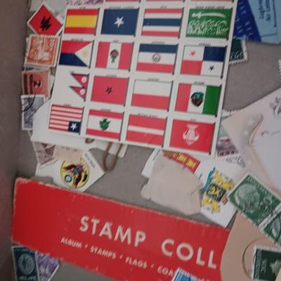 The New World-wide Stamp Collector's Outfit with Stamp Collection