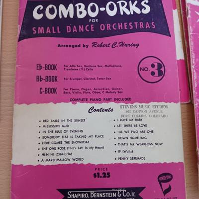 Sheet music booklets- Combo-Orks - Dixiland - Ragtime - Blues