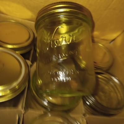 Canning Jars Small and Large
