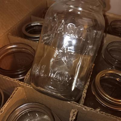 Canning Jars Small and Large