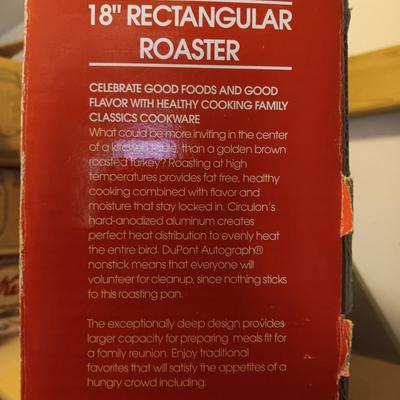 Bran new Circulon 18" rectangular Roaster