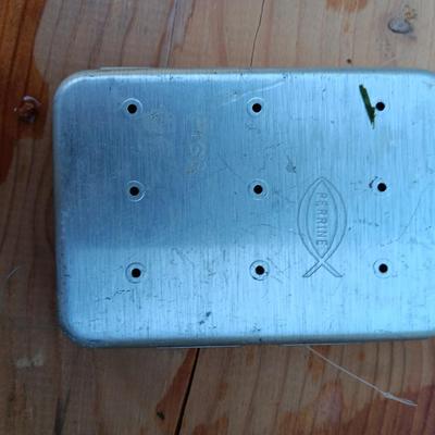 Collection of fishing flies in metal box - Guaranteed to catch the BIG ones!