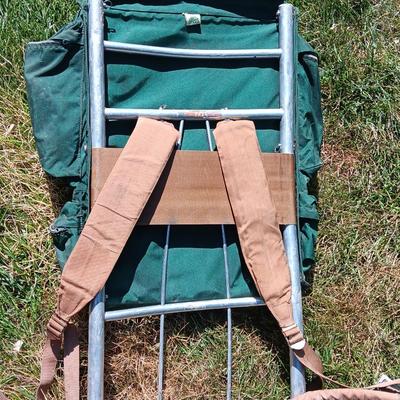 Camp trailer Metal frame Pack with Drinking bottle and more