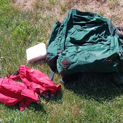 Hiking pack / Bug out bag Made from Frost Line - Colorado made!  with 1st aid kit and more