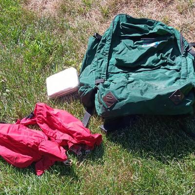 Hiking pack / Bug out bag Made from Frost Line - Colorado made!  with 1st aid kit and more