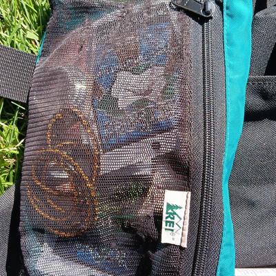 Jansport Day hike bag with bear away bell and spray