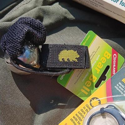 Jansport Day hike bag with bear away bell and spray