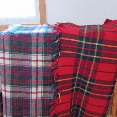 REI Wool like blanket and a nice throw banket