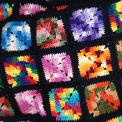 Three crocheted Afghans