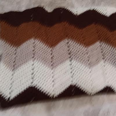 Three crocheted Afghans