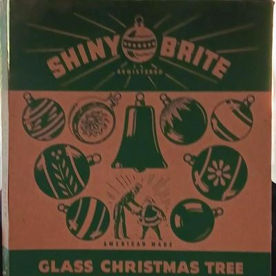 Shiny Brite Christmas ornament glass bulbs in Collectible box Vintage Christmas