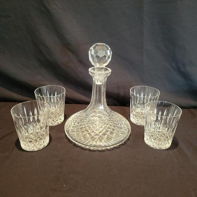 Crystal Decanter and Glasses (D-DW)